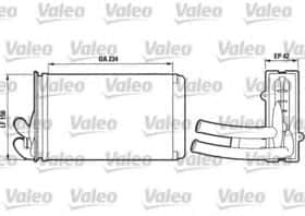 Радиатор печки Valeo 812012