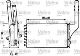 Радиатор печки Valeo 812016