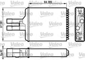 Радіатор пічки Valeo 812117