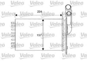 Радіатор пічки Valeo 812157