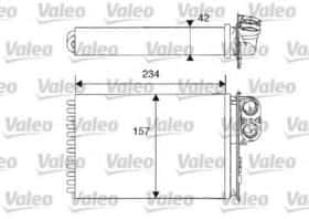 Радіатор пічки Valeo 812215