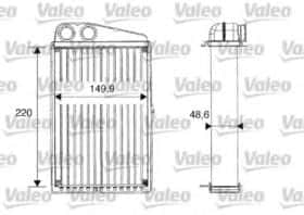 Радиатор печки Valeo 812247