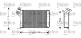 Радіатор пічки Valeo 812296