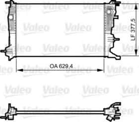 Радиатор охлаждения двигателя Valeo 735607