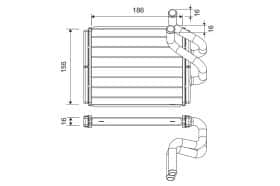 Радиатор печки Valeo 811555