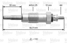 Свеча накала Valeo 345111