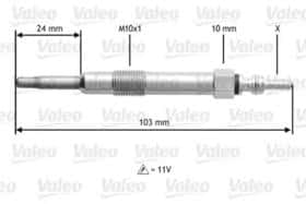 Свеча накала Valeo 345114