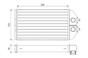 Радіатор пічки Valeo 811581
