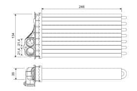 Радиатор печки Valeo 811567