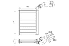 Радиатор печки Valeo 811658