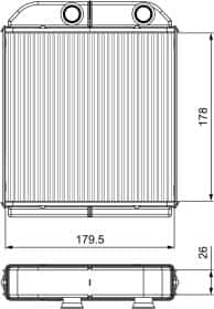 Радиатор печки Valeo 811538