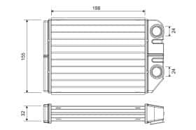 Радіатор пічки Valeo 811575
