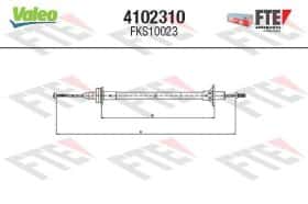 Трос зчеплення Valeo 4102310