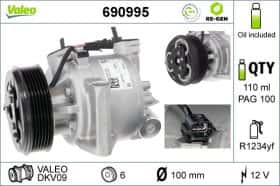Компрессор кондиционера Valeo 690995