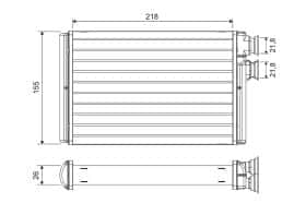 Радиатор печки Valeo 811576