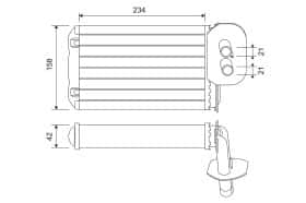 Радіатор пічки Valeo 811518