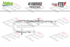 Трос сцепления Valeo 4100502