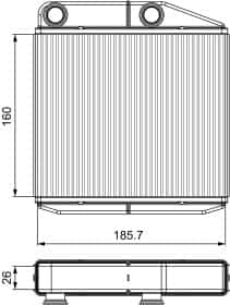 Радиатор печки Valeo 811502