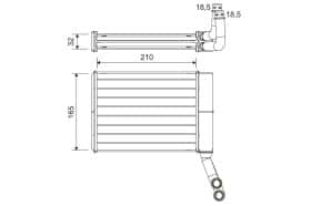 Радиатор печки Valeo 811597
