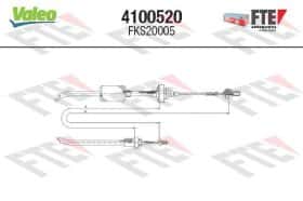 Трос зчеплення Valeo 4100520