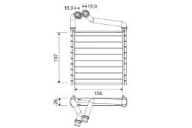 Радиатор печки Valeo 811633
