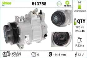 Компрессор кондиционера Valeo 813758