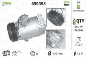 Компрессор кондиционера Valeo 699398