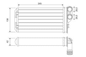 Радіатор пічки Valeo 811503