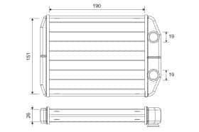Радиатор печки Valeo 811622