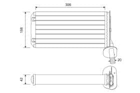 Радіатор пічки Valeo 811519