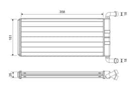Радиатор печки Valeo 811643