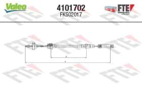 Трос зчеплення Valeo 4101702