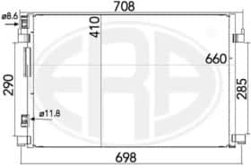 Радіатор кондиціонера ERA 667165