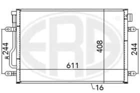 Радіатор кондиціонера ERA 667060