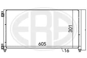 Радіатор кондиціонера ERA 667066