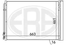 Радіатор кондиціонера ERA 667079