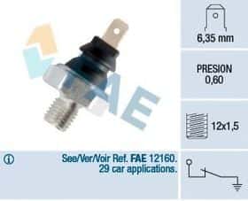 Датчик тиску оливи FAE 11650