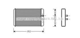 Радіатор пічки AVA Quality Cooling FTA6265