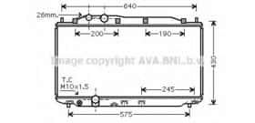 Радіатор охолодження двигуна AVA Quality Cooling HD2187