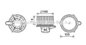 Вентилятор салону AVA Quality Cooling HY8350
