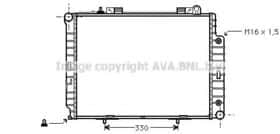 Радиатор охлаждения двигателя AVA Quality Cooling MS2209