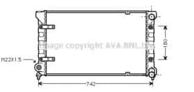 Радіатор охолодження двигуна AVA Quality Cooling ST2009
