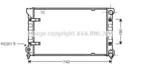 Радиатор охлаждения двигателя AVA Quality Cooling STA2019