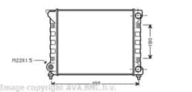Радіатор охолодження двигуна AVA Quality Cooling VN2070