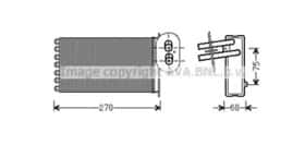 Радіатор пічки AVA Quality Cooling VN6296