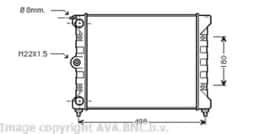 Радіатор охолодження двигуна AVA Quality Cooling VNA2039