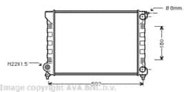 Радіатор охолодження двигуна AVA Quality Cooling VNA2045