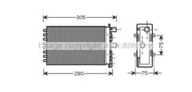 Радіатор пічки AVA Quality Cooling vna6239