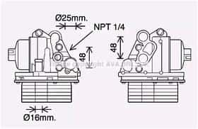 Масляный радиатор двигателя