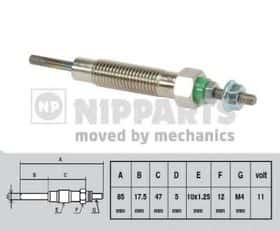 Свічка розжарювання Nipparts J5715004